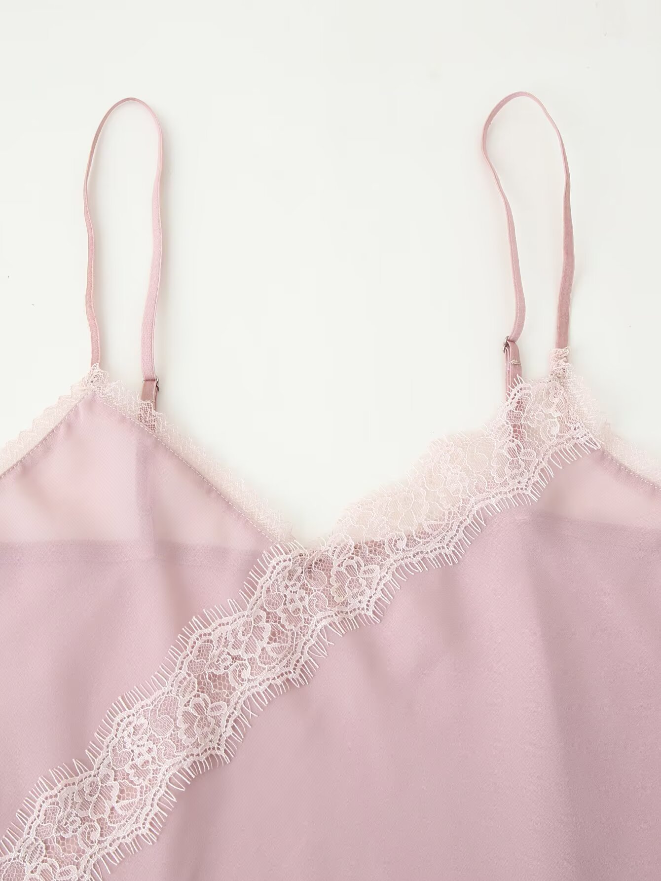 Tidalyf 2025 Women Pink Cami T - Elastic Lace Trim recension och pris