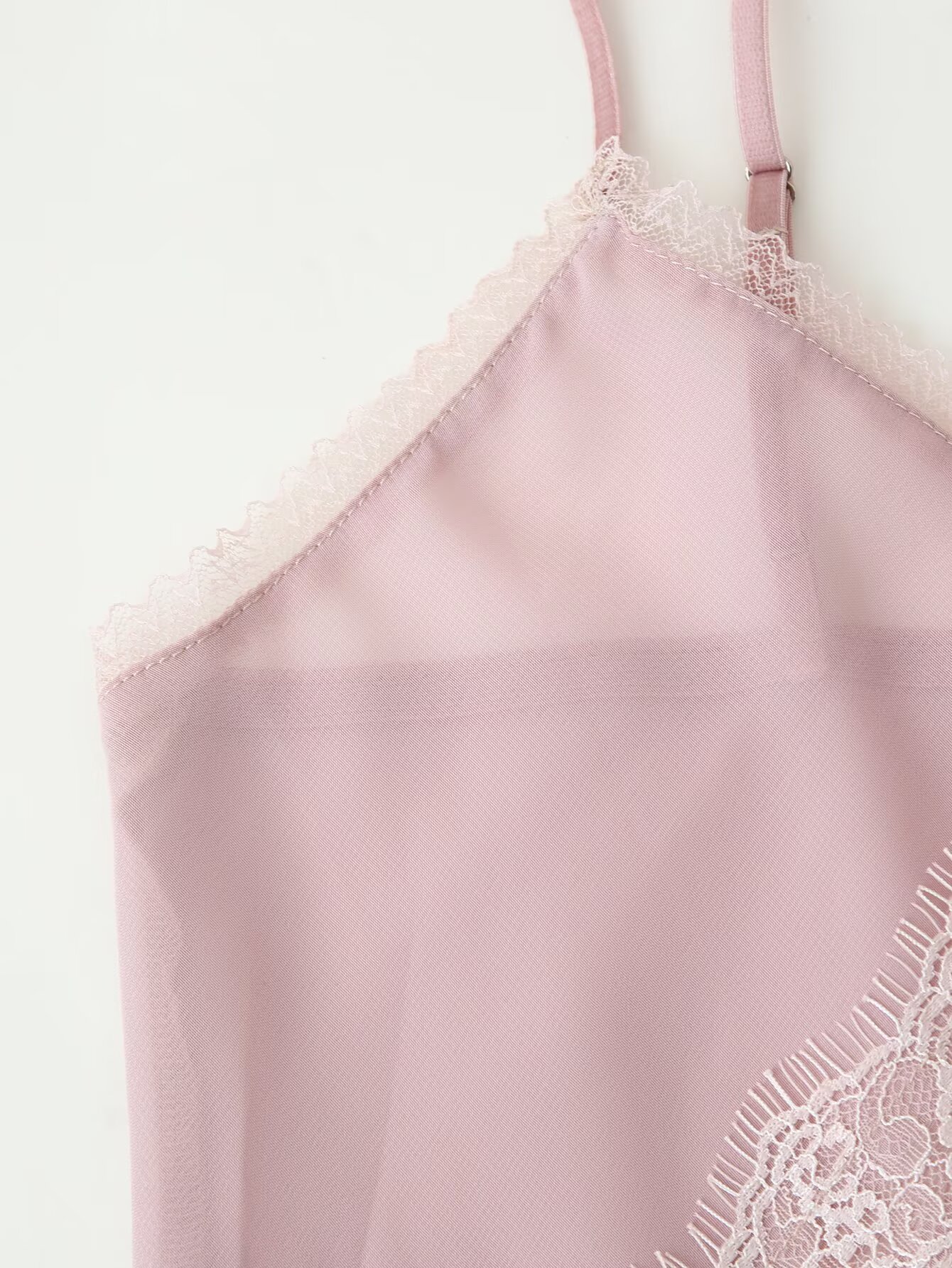 Tidalyf 2025 Women Pink Cami T - Elastic Lace Trim recension och pris