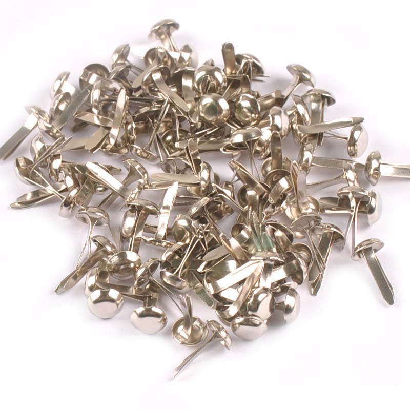 100Pcs Mix Round Brads Silver/ - Embellishments For Scrapbooking recension och pris