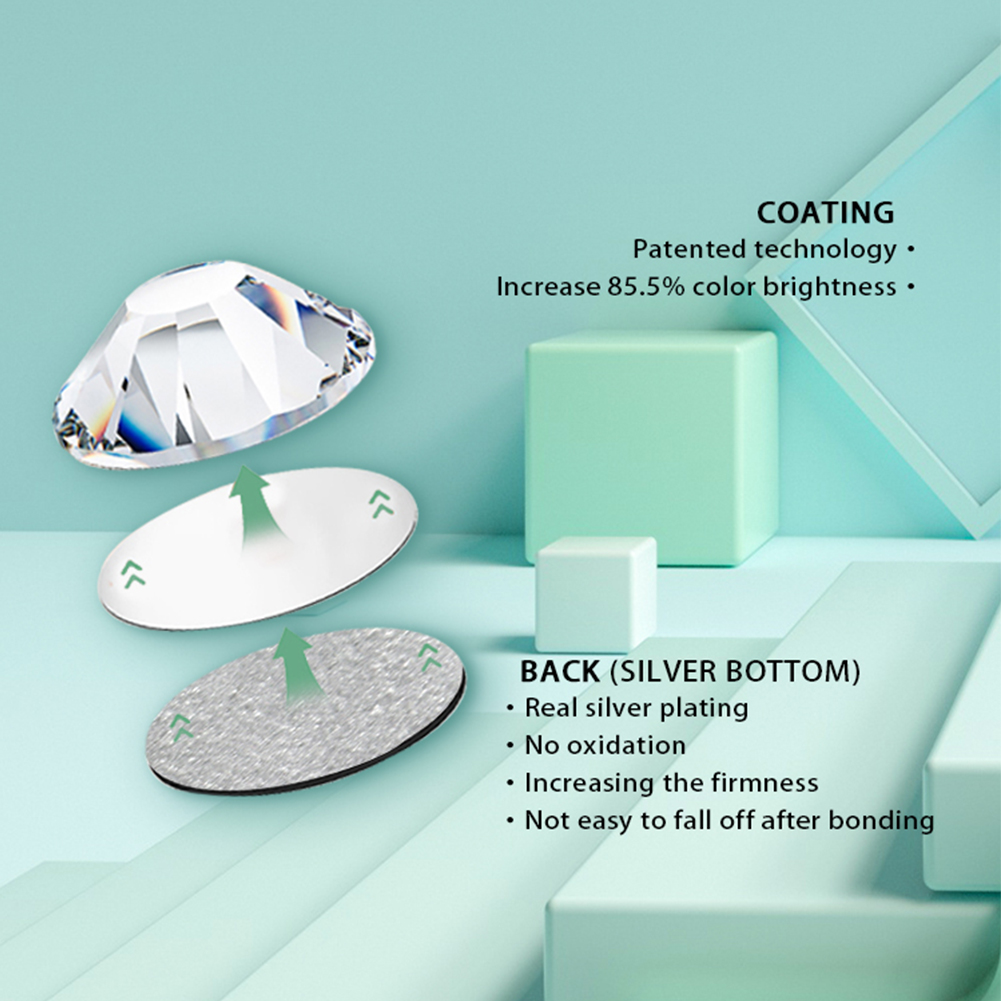YHB 134-174 Glitter Cold Fixat - Hotfix Rhinestone Sheet recension och pris
