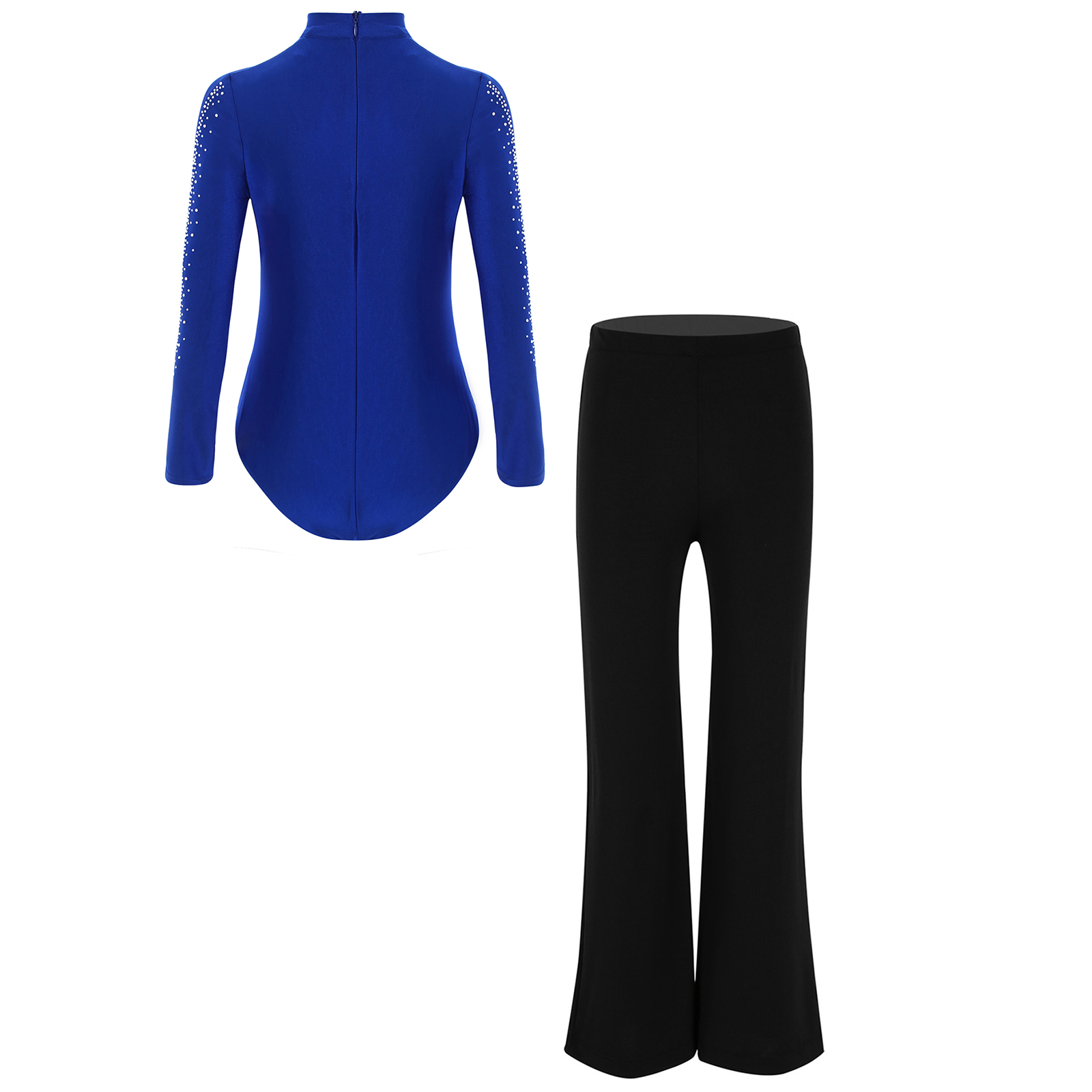 Kids Boys Latin Dance Suit Str - Rhinestone Banding Trim recension och pris
