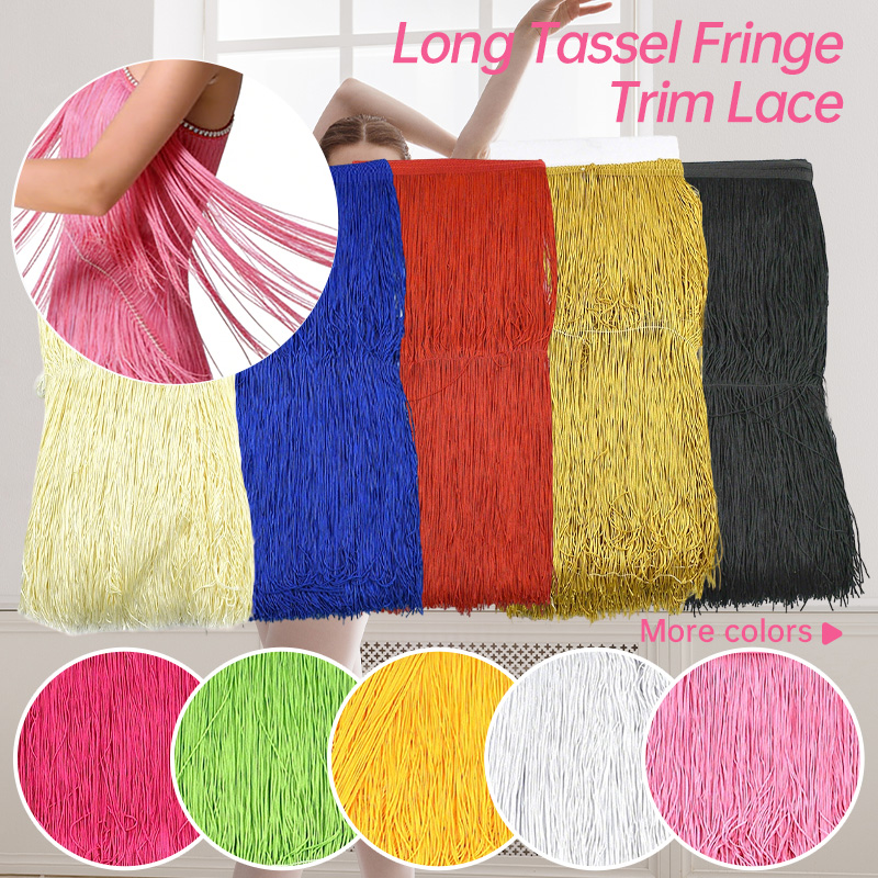 2/5Meters 50cm Long Fringes Ta - Fringe Ribbon Sewing recension och pris