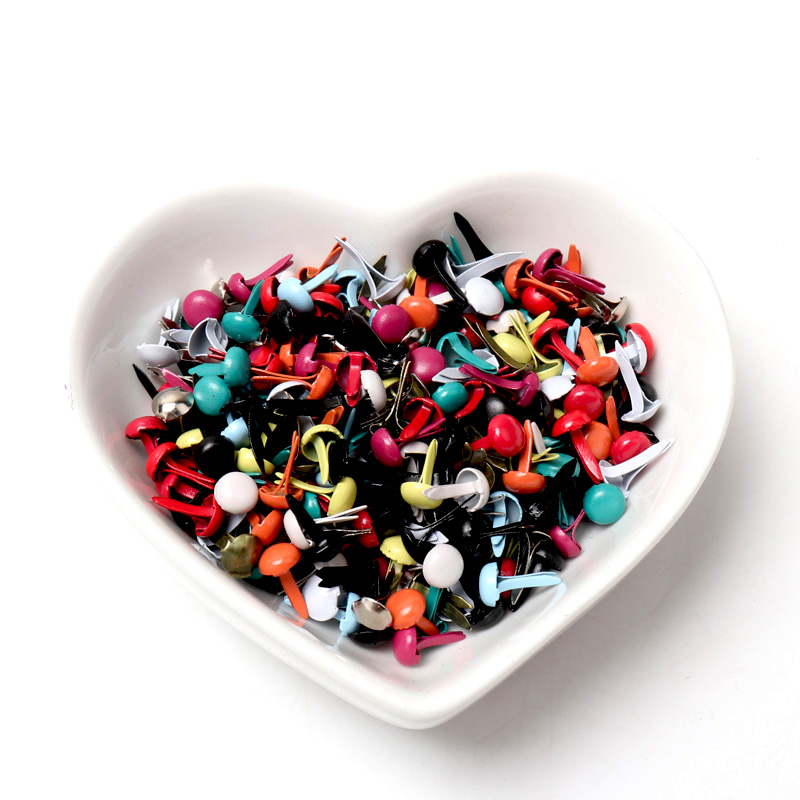 100pcs Mixed Multicolor Round  - Embellishments For Scrapbooking recension och pris